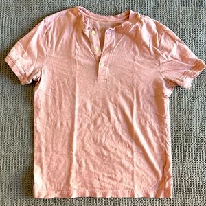 J Crew men’s short sleeve Henley tee - small